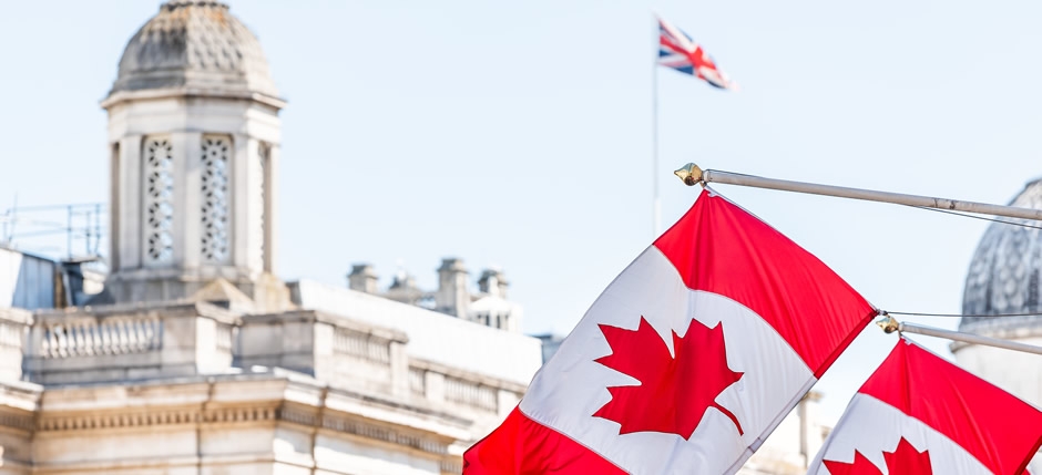 The Canada House in London's Trafalgar Square