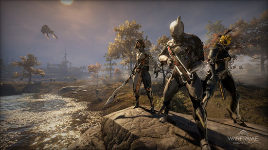 A still from the game Warframe by Ontario’s Digital Extremes